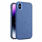 For iPhone XS Max Frosted Translucent Mist Phone Case(Royal Blue)
