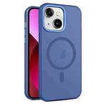 For iPhone 13 MagSafe Frosted Translucent Mist Phone Case(Royal Blue)