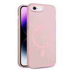 For iPhone SE 2022 / 2020 / 8 / 7 MagSafe Frosted Translucent Mist Phone Case(Pink)