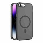 For iPhone SE 2022 / 2020 / 8 / 7 MagSafe Frosted Translucent Mist Phone Case(Black)