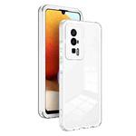 For Xiaomi Poco F5 Pro/Redmi K60/K60 Pro 5G 3 in 1 Clear TPU Color PC Frame Phone Case(White)