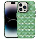 For iPhone 15 Pro Textile Texture Matte Ultra-thin Phone Case(Light Green)