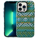 For iPhone 13 Pro Max Textile Texture Matte Ultra-thin Phone Case(Forest Green)