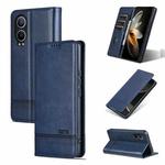 For OPPO K12x / OnePlus Nord CE4 Lite AZNS Magnetic Calf Texture Flip Leather Phone Case(Dark Blue)