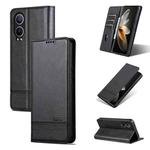 For OPPO K12x / OnePlus Nord CE4 Lite AZNS Magnetic Calf Texture Flip Leather Phone Case(Black)