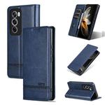 For OPPO Reno12 Pro Global AZNS Magnetic Calf Texture Flip Leather Phone Case(Dark Blue)