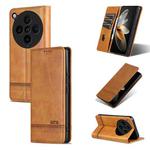 For OPPO Find X8 Pro AZNS Magnetic Calf Texture Flip Leather Phone Case(Light Brown)