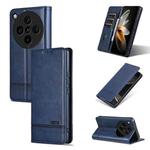 For OPPO Find X8 Pro AZNS Magnetic Calf Texture Flip Leather Phone Case(Dark Blue)