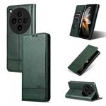 For OPPO Find X8 Pro AZNS Magnetic Calf Texture Flip Leather Phone Case(Dark Green)