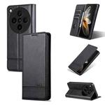 For OPPO Find X8 Pro AZNS Magnetic Calf Texture Flip Leather Phone Case(Black)