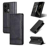 For OPPO Reno13 Pro AZNS Magnetic Calf Texture Flip Leather Phone Case(Black)