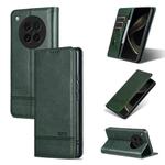 For OPPO Find X8s AZNS Magnetic Calf Texture Flip Leather Phone Case(Dark Green)