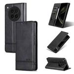 For OPPO Find X8s AZNS Magnetic Calf Texture Flip Leather Phone Case(Black)