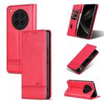 For OPPO Find X8s AZNS Magnetic Calf Texture Flip Leather Phone Case(Red)