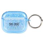 For AirPods Pro Flash Diamond Epoxy Bluetooth Earphone Protective Case(Blue)