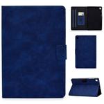 For Samsung Galaxy Tab S6 Lite P610/P615 Cowhide Texture Horizontal Flip Leather Case with Holder & Card Slots & Sleep / Wake-up Function(Blue)