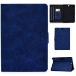 For Samsung Galaxy Tab A 9.7 T550/T555C Cowhide Texture Horizontal Flip Leather Case with Holder & Card Slots & Sleep / Wake-up Function(Blue)