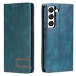 For Samsung Galaxy S22 5G TTUDRCH RFID Retro Texture Magnetic Leather Phone Case(Greem)
