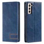For Samsung Galaxy S21+ 5G TTUDRCH RFID Retro Texture Magnetic Leather Phone Case(Blue)