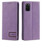 For Samsung Galaxy S20 TTUDRCH RFID Retro Texture Magnetic Leather Phone Case(Purple)