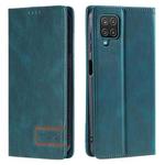 For Samsung Galaxy A12 / M12 / F12 TTUDRCH RFID Retro Texture Magnetic Leather Phone Case(Greem)