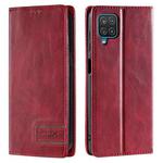 For Samsung Galaxy A22 4G TTUDRCH RFID Retro Texture Magnetic Leather Phone Case(Red)