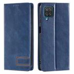 For Samsung Galaxy A22 4G TTUDRCH RFID Retro Texture Magnetic Leather Phone Case(Blue)