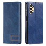 For Samsung Galaxy A32 5G / M32 5G TTUDRCH RFID Retro Texture Magnetic Leather Phone Case(Blue)