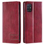 For Samsung Galaxy A41 TTUDRCH RFID Retro Texture Magnetic Leather Phone Case(Red)