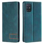 For Samsung Galaxy A51 5G TTUDRCH RFID Retro Texture Magnetic Leather Phone Case(Greem)