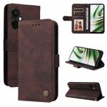 For OnePlus Nord CE3 Skin Feel Life Tree Metal Button Leather Phone Case(Brown)