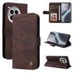 For OnePlus Ace 3 Pro Skin Feel Life Tree Metal Button Leather Phone Case(Brown)