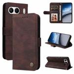 For OnePlus Nord 4 Skin Feel Life Tree Metal Button Leather Phone Case(Brown)