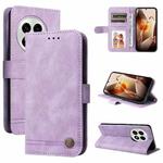 For OnePlus 13 Skin Feel Life Tree Metal Button Leather Phone Case(Purple)