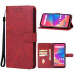 For BLU G71 Leather Phone Case(Red)