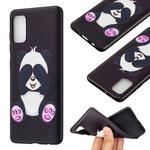 For Samsung Galaxy A41 Embossment Patterned TPU Soft Protector Cover Case(Panda)