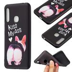 For Samsung Galaxy A70e Embossment Patterned TPU Soft Protector Cover Case(Kiss My Ass)
