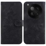 For Infinix Zero 40 4G / 5G Lily Embossed Leather Phone Case(Black)