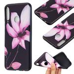 For Huawei Y7p / P40 lite E Embossment Patterned TPU Soft Protector Cover Case(Lotus)