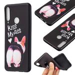For Huawei Y6p Embossment Patterned TPU Soft Protector Cover Case(Kiss My Ass)
