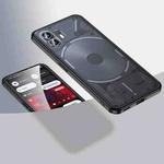 For Nothing Phone 2 Armor Clear TPU Hard PC Phone Case(Matte Black)