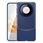 For Huawei Mate 60 Litchi Texture TPU Shockproof Phone Case(Blue)