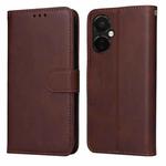 For OnePlus Nord CE3 Classic Calf Texture Flip Leather Phone Case(Brown)