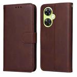 For OnePlus Nord CE 3 Lite / Nord N30 Classic Calf Texture Flip Leather Phone Case(Brown)