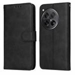 For OnePlus 12R Classic Calf Texture Flip Leather Phone Case(Black)