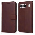 For OnePlus Nord 4 Classic Calf Texture Flip Leather Phone Case(Brown)