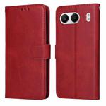 For OnePlus Nord 4 Classic Calf Texture Flip Leather Phone Case(Red)