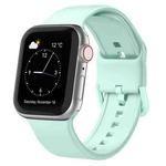 For Apple Watch Series 5 44mm Pin Buckle Silicone Watch Band(Mint Green)