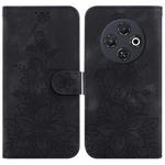 For Tecno Spark 30C Lily Embossed Leather Phone Case(Black)