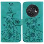For Tecno Pop 9 5G / Spark 30C 5G Lily Embossed Leather Phone Case(Green)